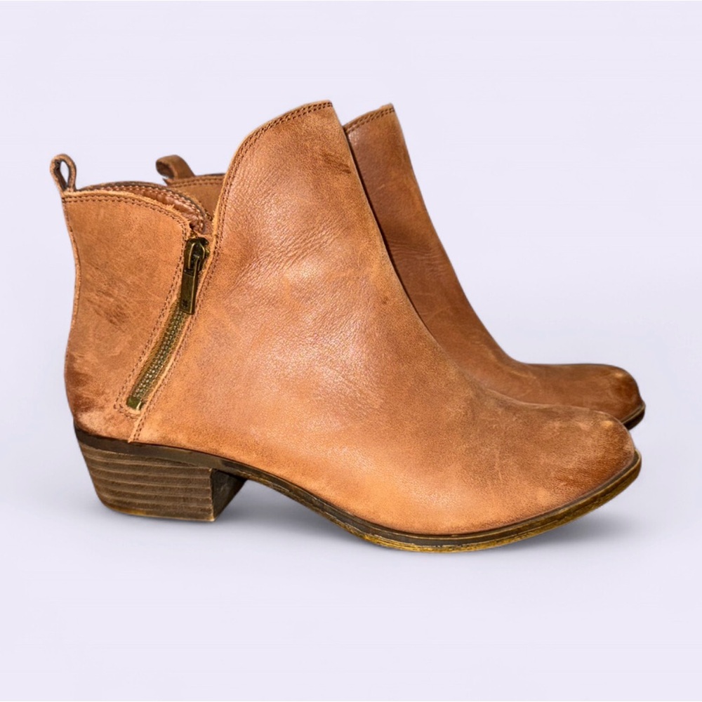 Lucky Brand Brown Ankle Booties